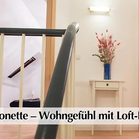 Helles 80M2 Maisonette-Loft Mit Balkon, Kingsize Bett, Smart-Tv, Etc Erfurt Exterior photo