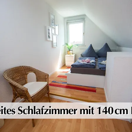 Helles 80M2 Maisonette-Loft Mit Balkon, Kingsize Bett, Smart-Tv, Etc Erfurt Exterior photo