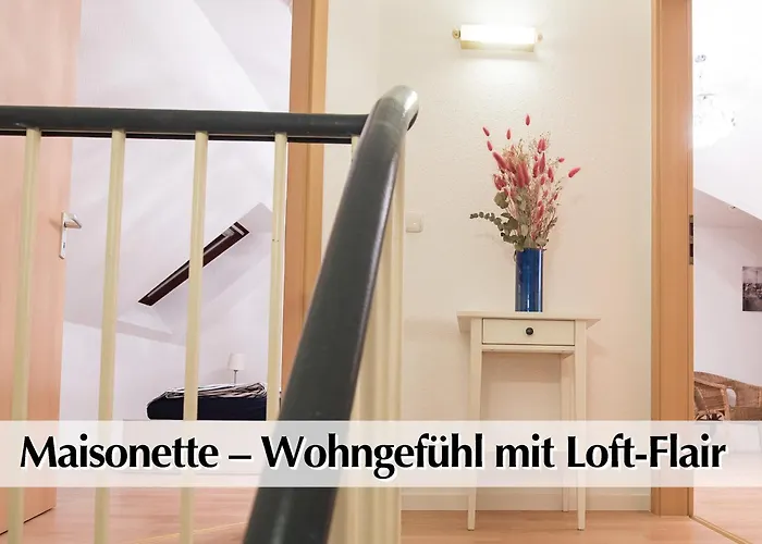 Helles 80M2 Maisonette-Loft Mit Balkon, Kingsize Bett, Smart-Tv, Etc
