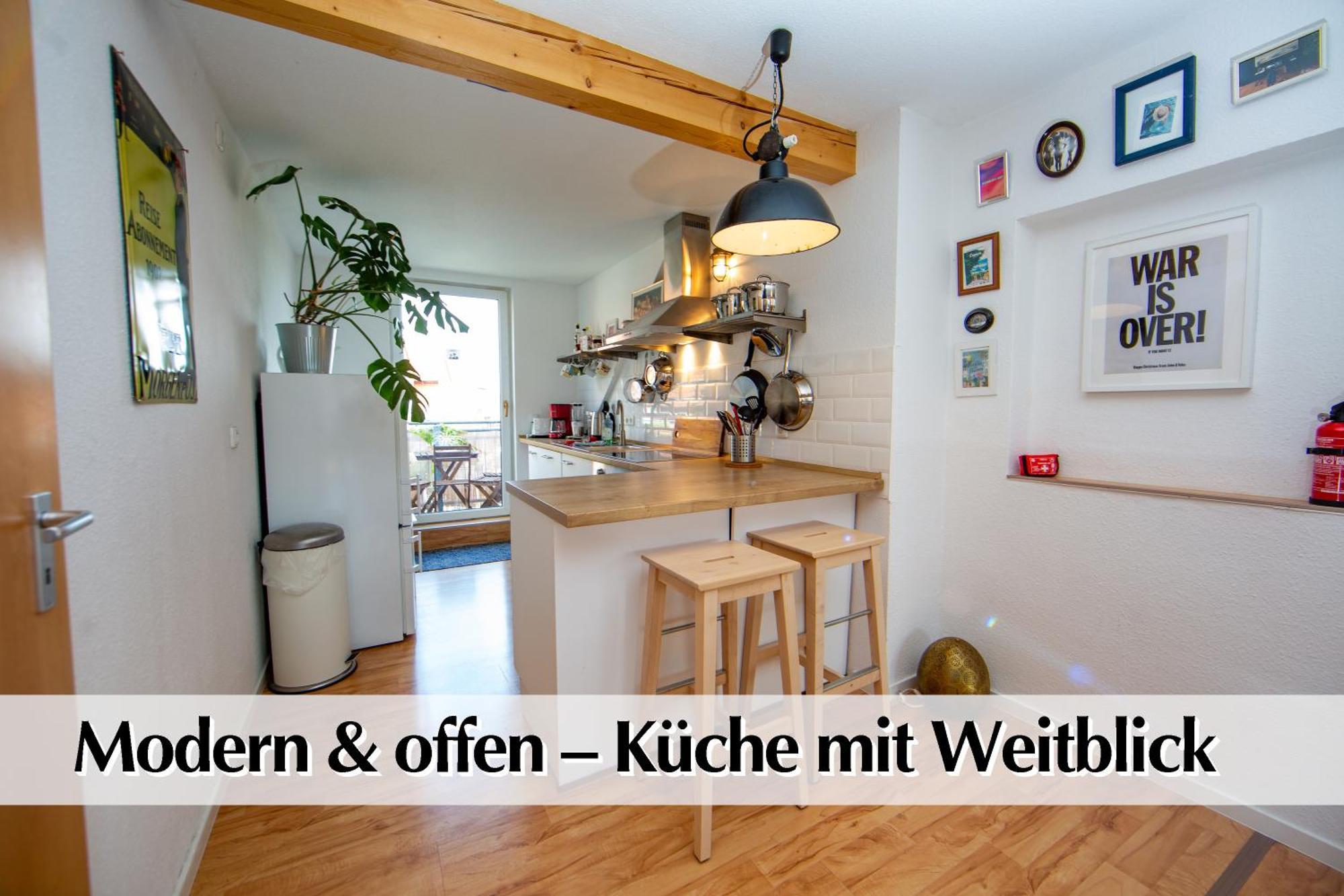 Helles 80m2 Maisonette-loft Mit Balkon, Kingsize Bett, Smart-tv, Etc Apartment