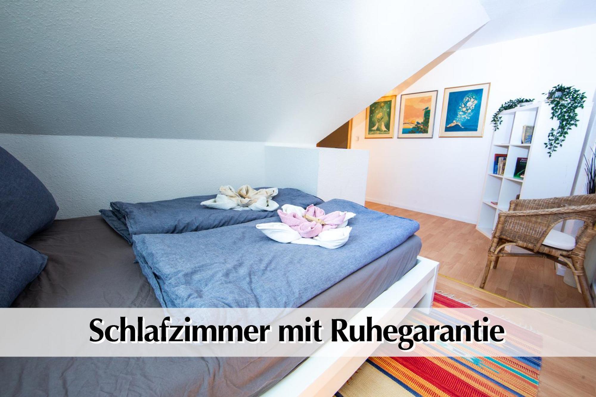 Helles 80m2 Maisonette-loft Mit Balkon, Kingsize Bett, Smart-tv, Etc Erfurt