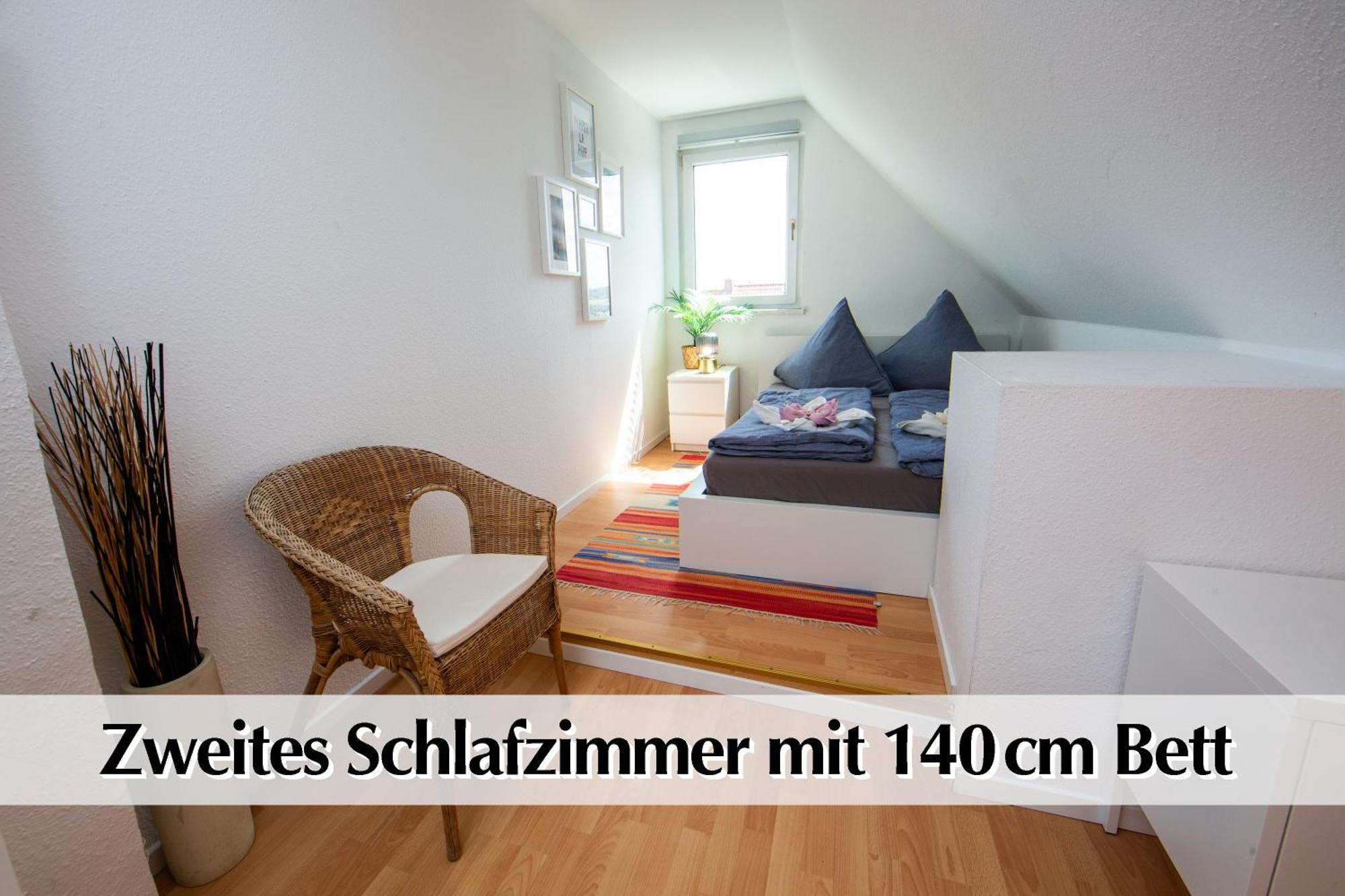 Apartment Helles 80m2 Maisonette-loft Mit Balkon, Kingsize Bett, Smart-tv, Etc